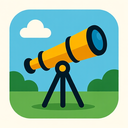 icon_sports_telescope_flat_design icon preview