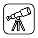 icon_sports_telescope_line_art icon preview