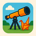 icon_sports_telescope_origami icon preview
