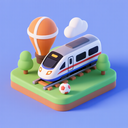 icon_sports_train_3d_isometric icon preview
