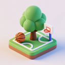 icon_sports_tree_3d_isometric icon preview