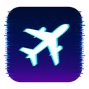 icon_technology_airplane_digital_glitch icon preview