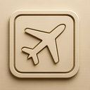 icon_technology_airplane_embossed icon preview