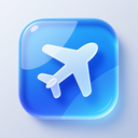 icon_technology_airplane_glassy icon preview