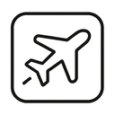 icon_technology_airplane_line_art icon preview