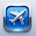 icon_technology_airplane_metallic icon preview