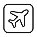 icon_technology_airplane_monochrome icon preview