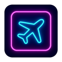 icon_technology_airplane_neon icon preview