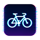 icon_technology_bicycle_digital_glitch icon preview