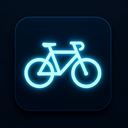 icon_technology_bicycle_glow_effect icon preview