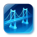 icon_technology_bridge_glassy icon preview