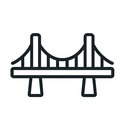 icon_technology_bridge_minimal_outline icon preview