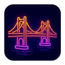 icon_technology_bridge_neon icon preview