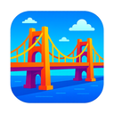 icon_technology_bridge_vibrant_colors icon preview