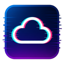 icon_technology_cloud_digital_glitch icon preview