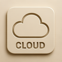 icon_technology_cloud_embossed icon preview