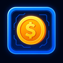 icon_technology_coin_glow_effect icon preview