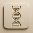 icon_technology_dna_strand_embossed icon preview
