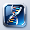 icon_technology_dna_strand_metallic icon preview