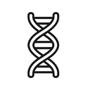 icon_technology_dna_strand_minimal_outline icon preview