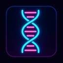icon_technology_dna_strand_neon icon preview
