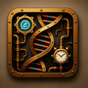 icon_technology_dna_strand_steampunk icon preview