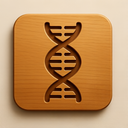icon_technology_dna_strand_wooden icon preview