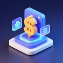 icon_technology_dollar_sign_3d_isometric icon preview