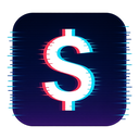 icon_technology_dollar_sign_digital_glitch icon preview