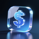 icon_technology_dollar_sign_glassy icon preview