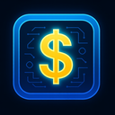 icon_technology_dollar_sign_glow_effect icon preview