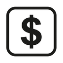 icon_technology_dollar_sign_monochrome icon preview