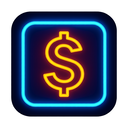 icon_technology_dollar_sign_neon icon preview