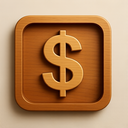 icon_technology_dollar_sign_wooden icon preview