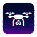 icon_technology_drone_digital_glitch icon preview