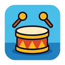 icon_technology_drum_cartoon icon preview