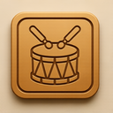 icon_technology_drum_embossed icon preview