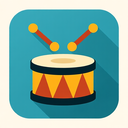 icon_technology_drum_flat_design icon preview