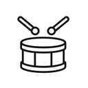 icon_technology_drum_minimal_outline icon preview