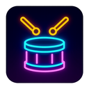 icon_technology_drum_neon icon preview