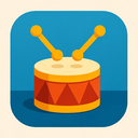 icon_technology_drum_origami icon preview