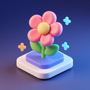 icon_technology_flower_3d_isometric icon preview