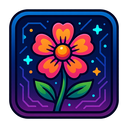 icon_technology_flower_cyberpunk icon preview