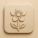 icon_technology_flower_embossed icon preview