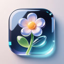 icon_technology_flower_glassy icon preview