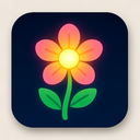 icon_technology_flower_glow_effect icon preview