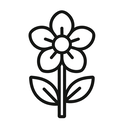 icon_technology_flower_line_art icon preview