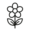 icon_technology_flower_minimal_outline icon preview