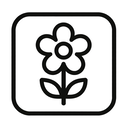 icon_technology_flower_monochrome icon preview