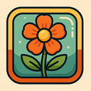icon_technology_flower_retro icon preview
